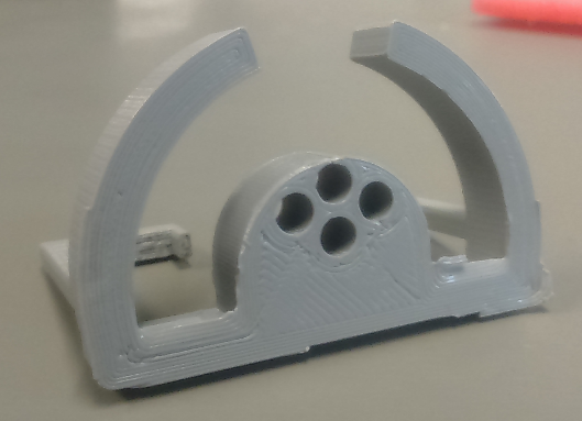 Figure of sample holder (custom made 3D-model) for small tissue samples. Printed on our 3D-printer.